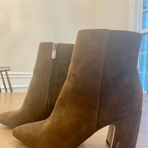 Sam Edelman tan suede bootie